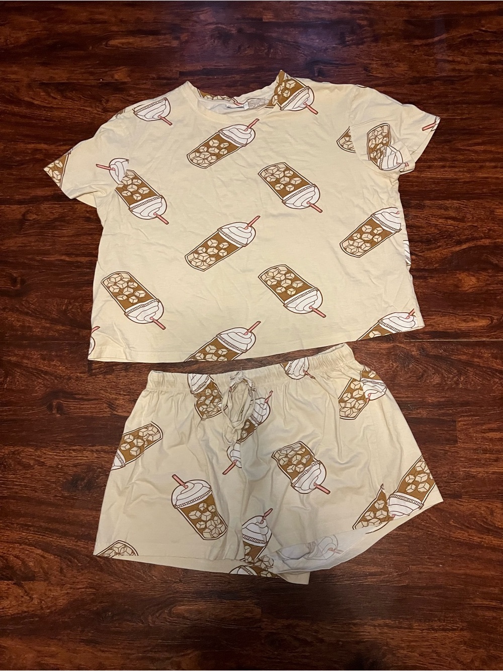 ASOS Iced Coffee Print Pajama Set